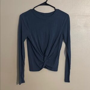 Women's Lululemon Long Sleeve Twist Front Top - Blue